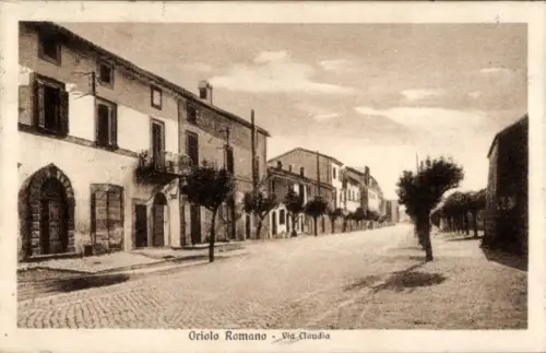 Ak Oriolo Romano Lazio, Via Claudia