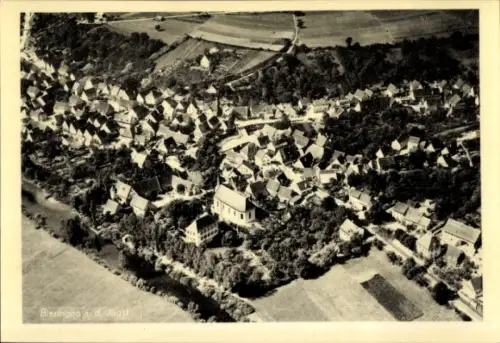 Ak Bieringen Schöntal in Württemberg, Luftaufnahme