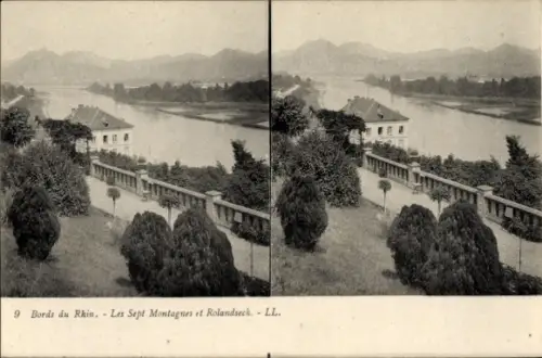 Stereo Ak Rolandseck Remagen am Rhein, Rolandsbogen