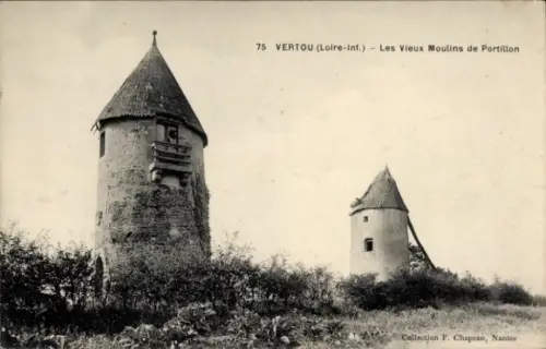Ak Vertou Loire Atlantique, alte Mühle von Portillon