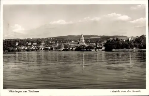 Ak Überlingen am Bodensee, Überlingen am Bodensee, Ansicht von der Seeseite, Landschaft, Wasser, 