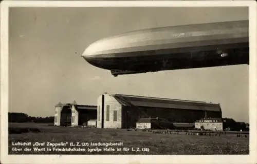 Ak Friedrichshafen am Bodensee, Luftschiff Graf Zeppelin LZ127