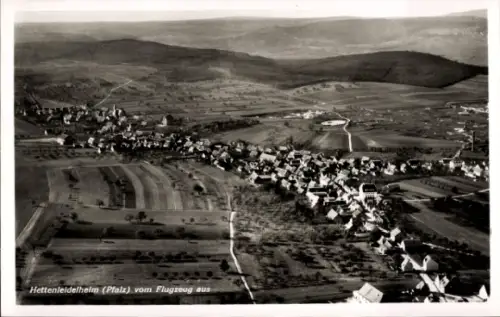 Ak Hettenleidelheim in der Pfalz, Luftaufnahme