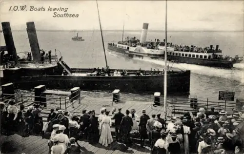 Ak Southsea Portsmouth South East England, Dampfer