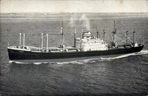 Ak Dampfer SS Andyk, Ansicht Backbord, Frachtschiff, Holland America Line, HAL