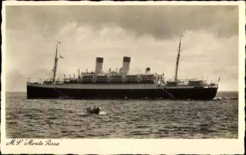 Ak Dampfschiff MS Monte Rosa, Hamburg Südamerikanische Dampfschifffahrtsgesellschaft HSDG