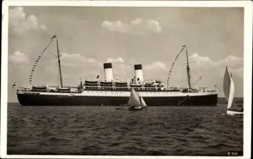 Ak Doppelschrauben Motorschiff Monte Sarmiento, HSDG