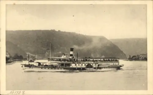 Ak Rheindampfer in Fahrt, Köln Düsseldorfer Rheindampfschifffahrt