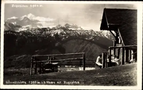 Ak Zugspitze, Zugspitze 2964 m, Horndihütte 1390 m, Berge, Landschaft