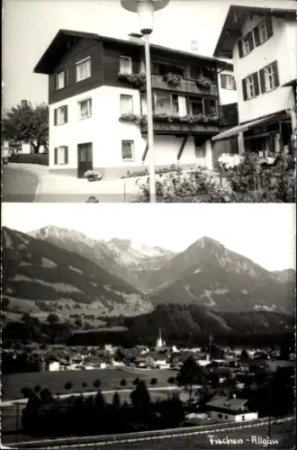 Ak Fischen im Allgäu Schwaben, Fischen-Allgäu, Berglandschaft, Gebäude, 