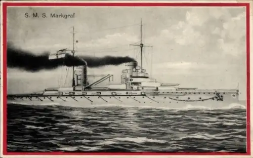 Ak Deutsches Kriegsschiff, S.M.S Markgraf, Kaiserliche Marine