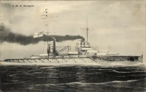 Ak Deutsches Kriegsschiff, SMS Markgraf, Kaiserliche Marine