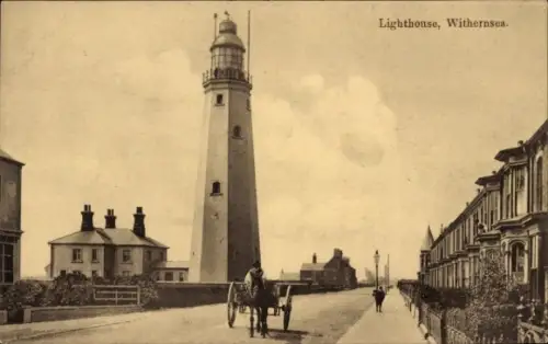 Ak Withernsea Yorkshire, Lighthouse