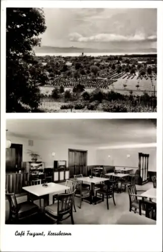 Ak Kressbronn am Bodensee, Café Fugunt, Aussicht