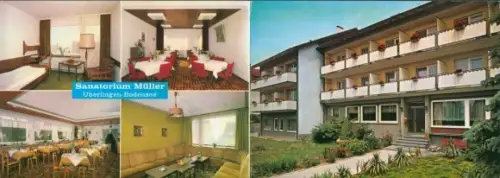 Ak Überlingen am Bodensee, Sanatorium Müller, Überlingen Bodensee, Innenräume, Außenansicht, kein