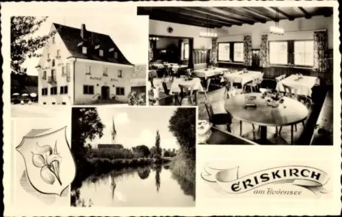 Ak Eriskirch am Bodensee, Gasthof Adler, Restaurant