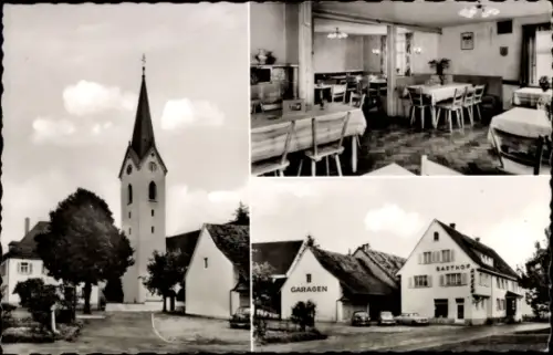 Ak Eriskirch Bodensee, Gasthaus zum Anker, Kirche