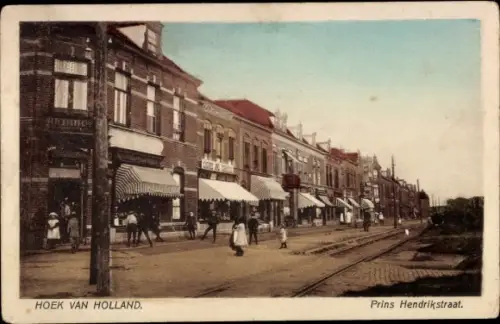 Ak Hoek van Holland Rotterdam Südholland Niederlande, Prins Hendrik Straat