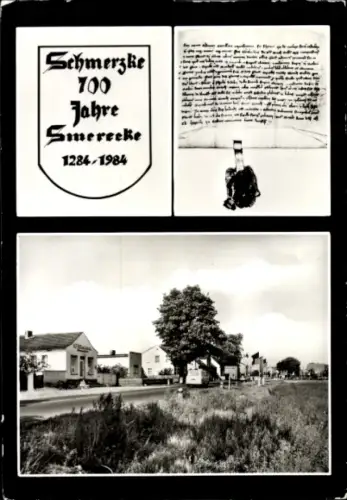 Ak Schmerzke Brandenburg an der Havel, 700 Jahre 1284-1984, Straßenpartie