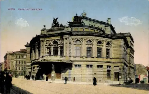 Ak Wien 1 Innere Stadt, Raimundtheater in   Architektur, farbige 