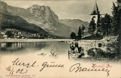 Ak Steiermark Österreich, Grundl-See