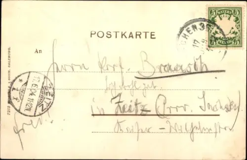 Ak München, Marienplatz, Straßenbahn