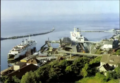 Ak Fährschiffe im Fährhafen in Sassnitz auf Rügen