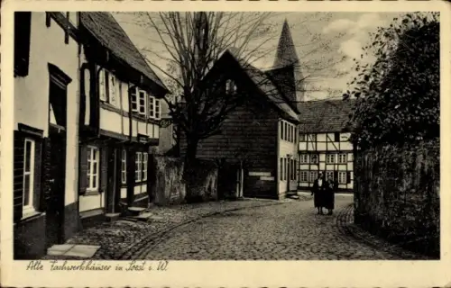 Ak Soest in Westfalen, Alte Fachwerkhäuser
