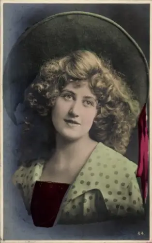 Ak Junge Frau, Portrait