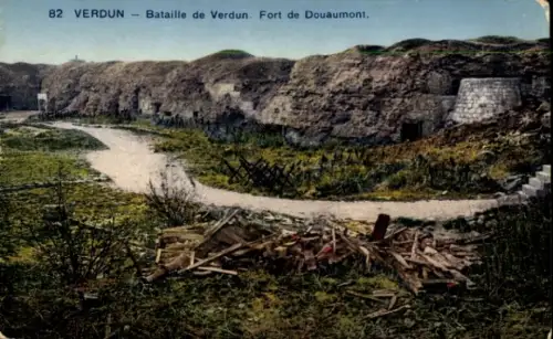 CPA Verdun Meuse, Bataille de Verdun, Fort de Douaumont