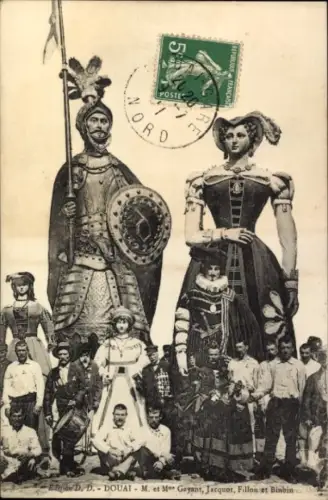 Ak Douai Nord, M et Mme Gayant, Jacquot, Fillon et Binbin