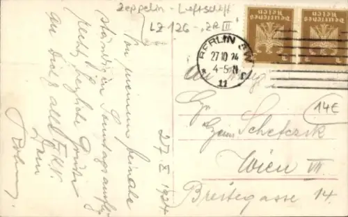 Ak Luftschiff, Zeppelin ZRIII