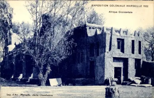 CPA Marseille Bouches du Rhône, Exposition Coloniale 1922, Afrique Occidentale