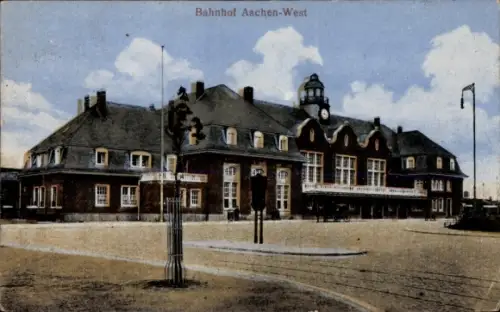 Ak Aachen in Nordrhein Westfalen, Bahnhof West