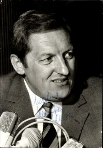 Foto Manfred Wende, MdB, Autogramm