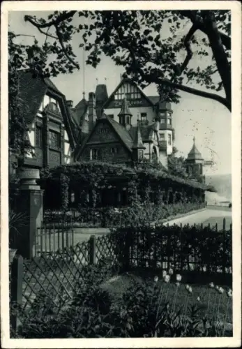 Ak Assmannshausen Rüdesheim Rhein, Gasthof Krone
