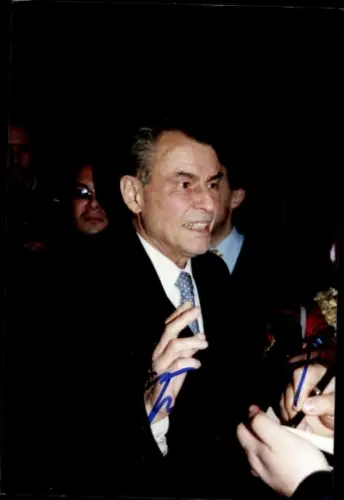 Autogrammkarte Foto Schauspieler Horst Buchholz, Portrait, Autogramm