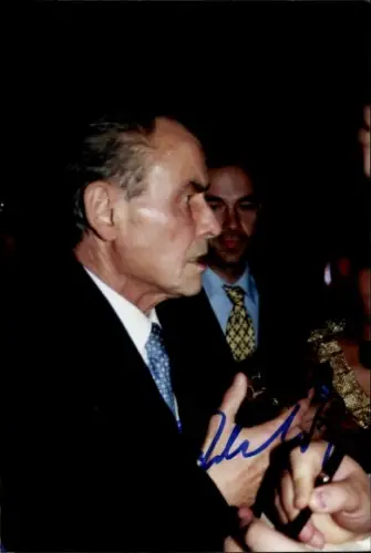 Autogrammkarte Foto Schauspieler Horst Buchholz, Portrait, Autogramm