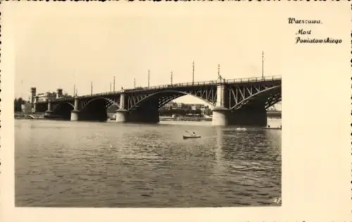 Ak Warszawa Warschau Polen, Most Poniatowskiego