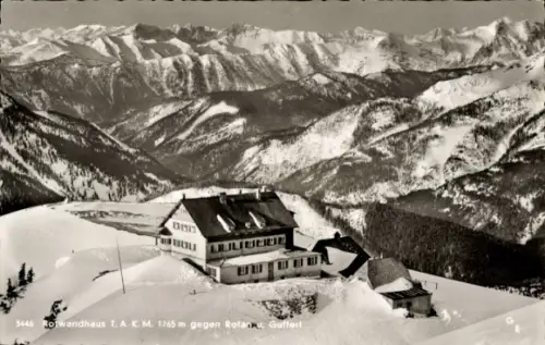Ak Spitzingsee Schliersee in Oberbayern, Rotwand, Rotwandhaus, Winter