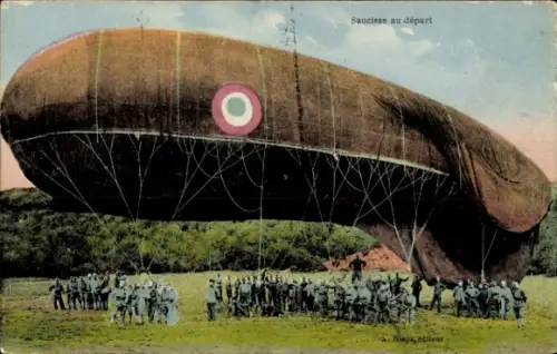 Ak Zeppelin Saucisse, Start, Soldaten