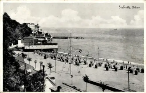Ak Sassnitz auf der Insel Rügen, Strand