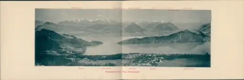 Klapp Ak Rigi Kanton Luzern, Panorama vom Rigi-Rothstock aus