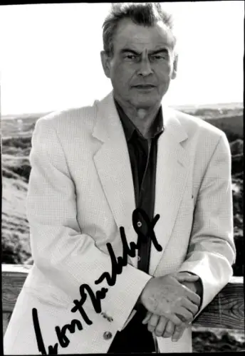 Foto Schauspieler Horst Buchholz, Portrait, Autogramm