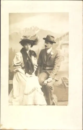 Foto Ak Liebespaar, Portrait