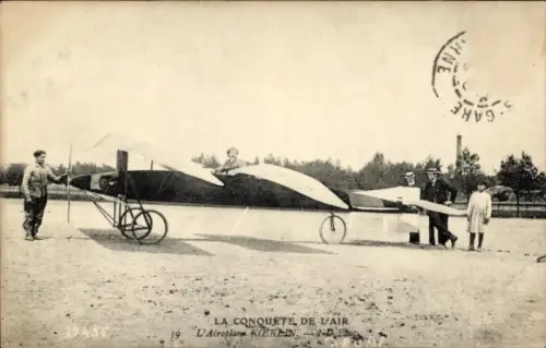 Ak La Conquête de l'Air, L'Aéroplane Koeklin, Pilot, Flugpionier