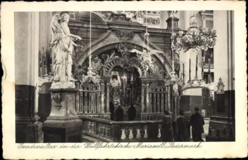 Ak Mariazell Steiermark, Gnadenaltar in der Wallfahrtskirche