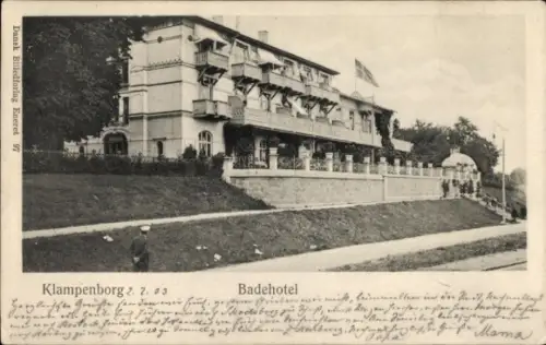 Ak Klampenborg Dänemark, Badehotel,  , Dänemark, 1903