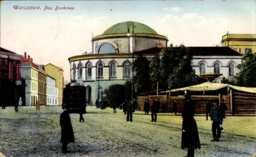 Ak Warszawa Warszawa Polska, Plac Bankowy