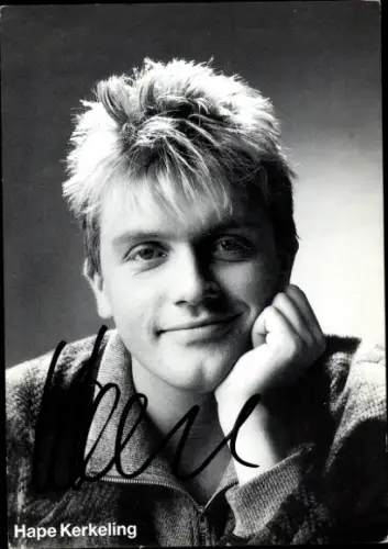 Ak Schauspieler, Komiker und Autor Hape Kerkeling, Portrait, Autogramm